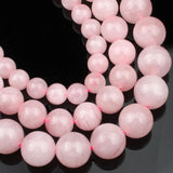 Madagascar Rose Quartz 6-10MM 7.5-Inch Pink Crystal Beads