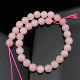 Madagascar Rose Quartz 6-10MM 7.5-Inch Pink Crystal Beads