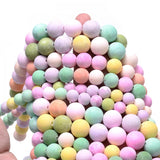 Colorful Mashan Jade Stone Beads Natural Frosted Loose Spacer Beads 8-12mm
