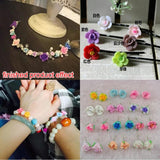 25pcs 18mm Polymer Clay Flowers Beads DIY Hair Jewelry Accessories