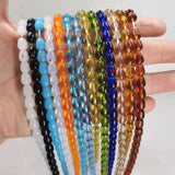 6x8mm Water Droplets Opal Beads, Teardrop Crystal Glass Beads