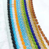 6x8mm Water Droplets Opal Beads, Teardrop Crystal Glass Beads