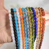 6x8mm Water Droplets Opal Beads, Teardrop Crystal Glass Beads