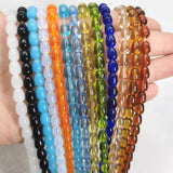 6x8mm Water Droplets Opal Beads, Teardrop Crystal Glass Beads