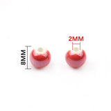 8mm Ceramic Half-color Sub-beads 30pcs DIY Jewelry Making Accessories