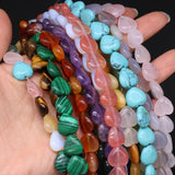 Heart Turquoise Rose Quartz Stone Beads for Jewelry Making