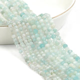 Faceted Amazonite Gemstone Beads for Jewelry Making DIY 15'' 3-4mm