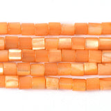 96pcs Natural Shell Bead 4x3.5mm Round Spacer Beads DIY Jewelry Making