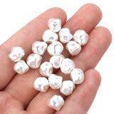 10mm ABS Pearl Irregular Loose Beads Jewelry Making DIY 50Pcs