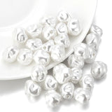 10mm ABS Pearl Irregular Loose Beads Jewelry Making DIY 50Pcs