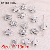 40pcs 12*13mm Tortoise Turtle Spacer Bead Charms DIY Bracelet Jewelry Making