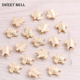 40pcs 12*13mm Tortoise Turtle Spacer Bead Charms DIY Bracelet Jewelry Making