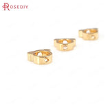 20PCS 6x5MM High Champagne Plated Brass Bear Beads - DIY Jewelry Accessories