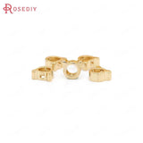 20PCS 6x5MM High Champagne Plated Brass Bear Beads - DIY Jewelry Accessories