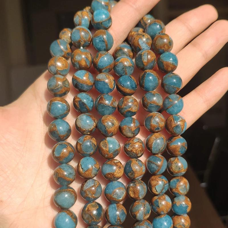 Red Cloisonne Round Beads 15'' Strand 4/6/8/10/12mm