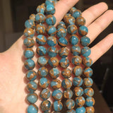 Red Cloisonne Round Beads 15'' Strand 4/6/8/10/12mm