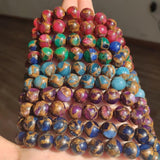 Red Cloisonne Round Beads 15'' Strand 4/6/8/10/12mm