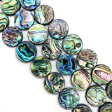 Abalone Shell Loose Beads Disc-shaped Charm for Jewelry Making DIY 8-20mm