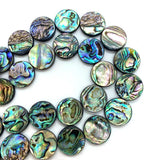 Abalone Shell Loose Beads Disc-shaped Charm for Jewelry Making DIY 8-20mm