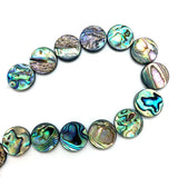 Abalone Shell Loose Beads Disc-shaped Charm for Jewelry Making DIY 8-20mm