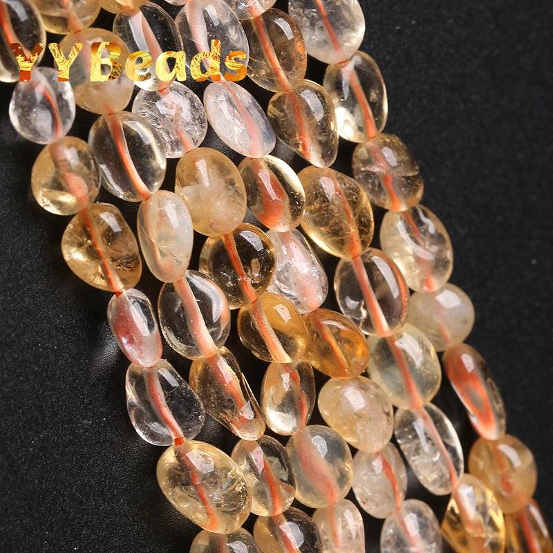 6x8mm Yellow Citrine Stone Beads for Jewelry Making