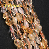 6x8mm Yellow Citrine Stone Beads for Jewelry Making