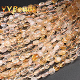 6x8mm Yellow Citrine Stone Beads for Jewelry Making