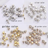 200pc 4mm/5mm Glass Crystal Rhinestone Strass Claw Drop Pendant DIY