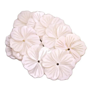 10 PCS Mother of Pearl 28mm Flower Shell Necklace Pendant