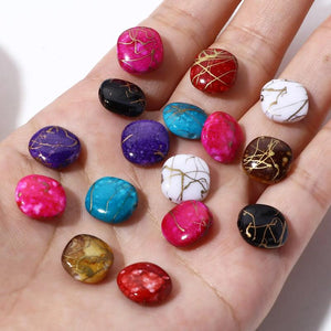 100 Acrylic Beads Square Drawbench Loose Beads DIY Jewelry Findings