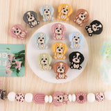 5pcs/10pcs Puppy Silicone Beads for Baby Pacifier Chain DIY
