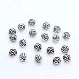 Tibetan Silver Rose Flower Spacer Beads 5mm DIY Jewelry Making