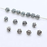 Tibetan Silver Rose Flower Spacer Beads 5mm DIY Jewelry Making