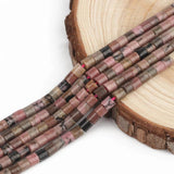 4x4mm Rhodonite Stone Spacer Beads for Jewelry Making