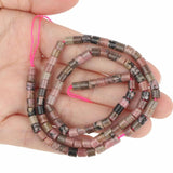 4x4mm Rhodonite Stone Spacer Beads for Jewelry Making