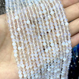 2 3 4mm Natural Opal Gem Spacer Stone Beads for Jewelry Making DIY