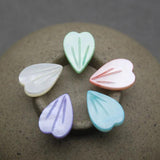 10pcs Natural Freshwater Shell Antique Hand-Carved Petals DIY Jewelry
