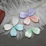 10pcs Natural Freshwater Shell Antique Hand-Carved Petals DIY Jewelry
