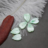 10pcs Natural Freshwater Shell Antique Hand-Carved Petals DIY Jewelry