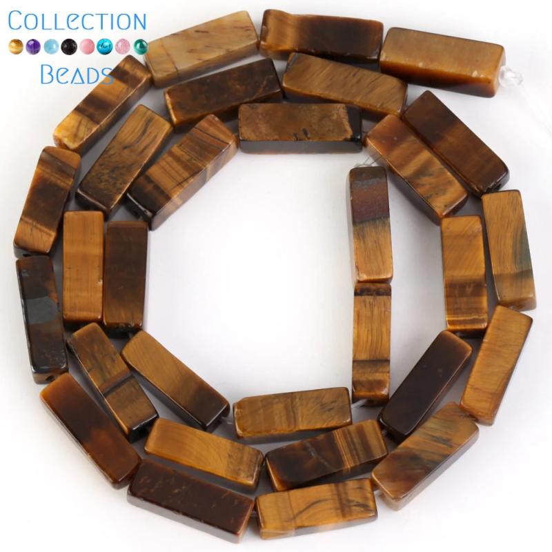 13x4mm Amethyst Tiger Eye Stone Beads DIY Bracelets Necklace 15''