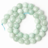 Green Burmese Jade Stone Round Spacer Beads DIY Jewelry Making 15''