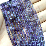 Natural Amethysts Faceted Round Beads 2MM 3MM 4MM