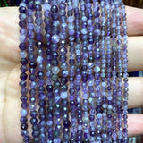Natural Amethysts Faceted Round Beads 2MM 3MM 4MM