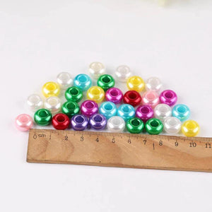 100pcs DIY Jewelry Big Hole Pearl Beads for Bracelet Necklace