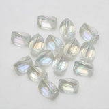 20Pcs 10x12mm Twist Shape Crystal Glass Beads for Jewelry Making
