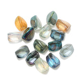 20Pcs 10x12mm Twist Shape Crystal Glass Beads for Jewelry Making
