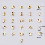5PCS Stainless Steel Letter Beads for DIY Bracelets