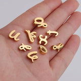5PCS Stainless Steel Letter Beads for DIY Bracelets