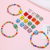 6pcs Small Robot Ceramic Beads for DIY Jewelry