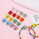 6pcs Small Robot Ceramic Beads for DIY Jewelry